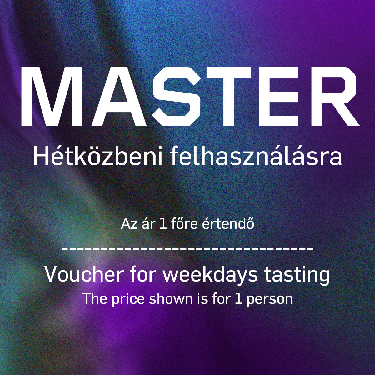 Master borkóstoló utalvány - hétköznap